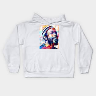 Marvin Gaye Abstract Paintings Kids Hoodie